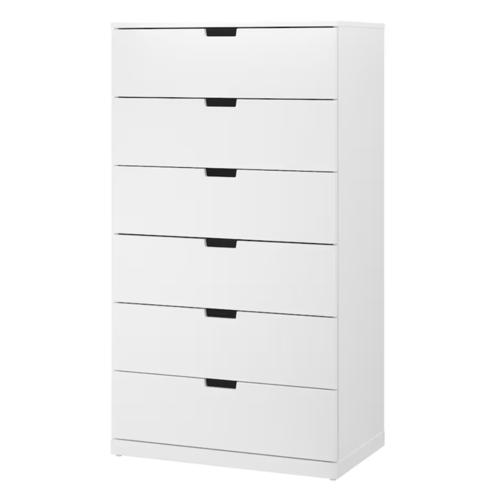 Ikea Nordli Chest of 6-Drawers, 80x145cm, White (8130898657567)