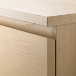 IKEA Malm 2-Drawer Bedside Table, 40x48x55cm, White-stained Oak (1448215347265)