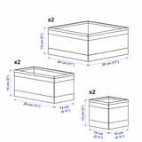 Ikea Skubb Drawer Organiser Boxes, Set of 6 (5818984133)