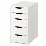 Ikea Lagkapten / Alex / Adils Desk Combo, 140x60x73cm, White (8130955313439)