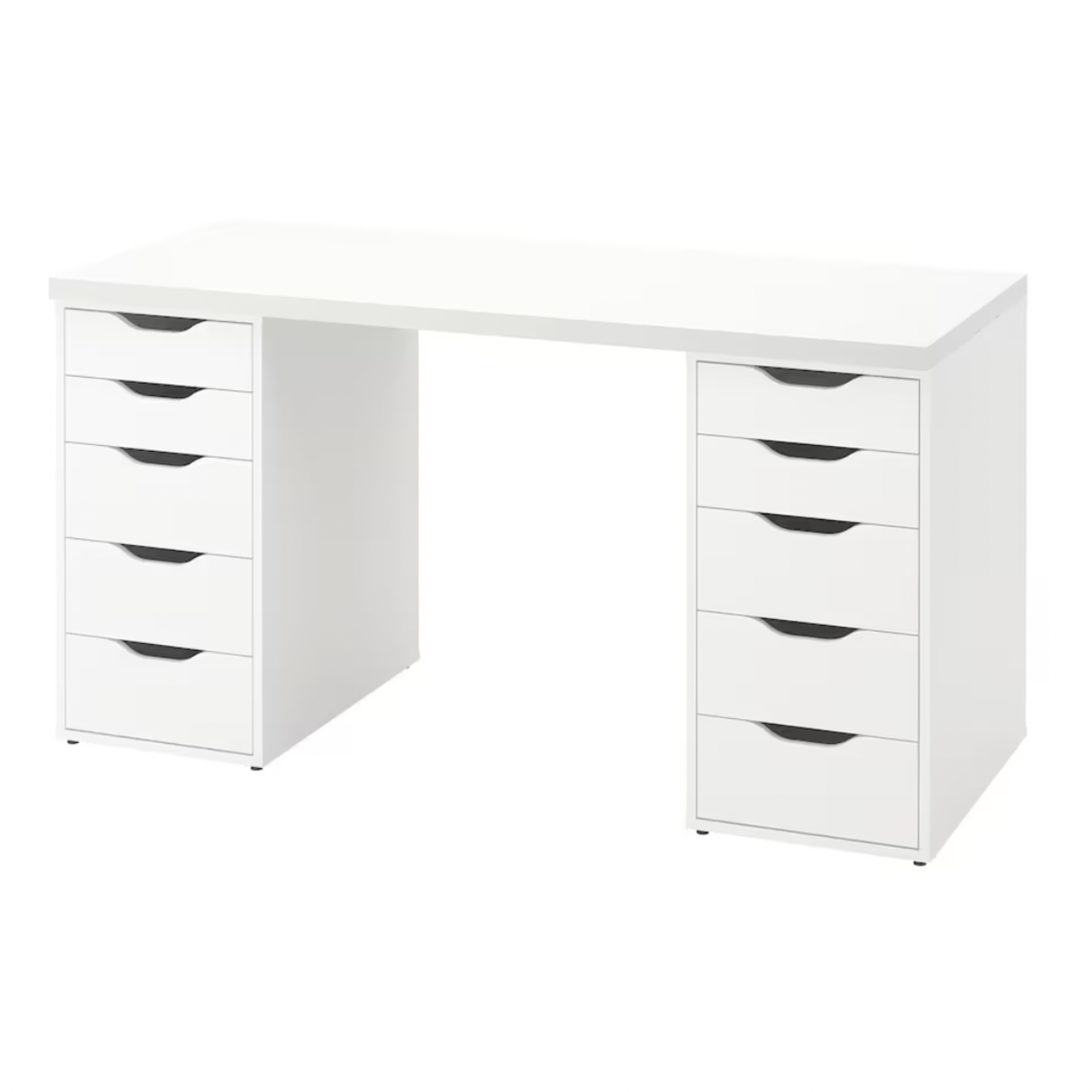 Ikea Lagkapten / Alex Desk Combo, 140x60x73cm, White (8130923168031)