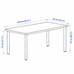 Ikea Lagkapten / Adils Desk Combo, 140x60x73cm, White (8130971140383)