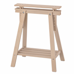 Ikea Lagkapten / Mittback Desk Combo, 140x60x73-96cm, White / Birch (8130975629599)