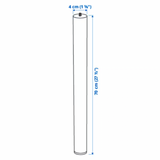 Ikea Adils Basic Pole Table Leg, 70cm, White (1966210547777)