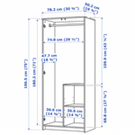 IKEA Brimnes Wardrobe 78x50x190cm (3673785925697)