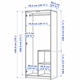 IKEA Brimnes Wardrobe 78x50x190cm (3673785925697)