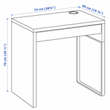 IKEA Micke Desk 73x50cm, White (9063783890)