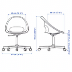 IKEA Loberget/Blyskar Office Chair, White (4617205743681)