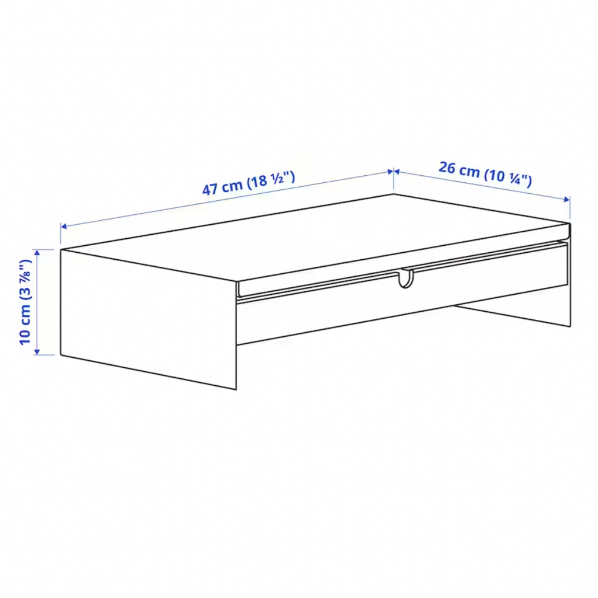 IKEA Elloven Computer Stand with Drawer (6554477887553)