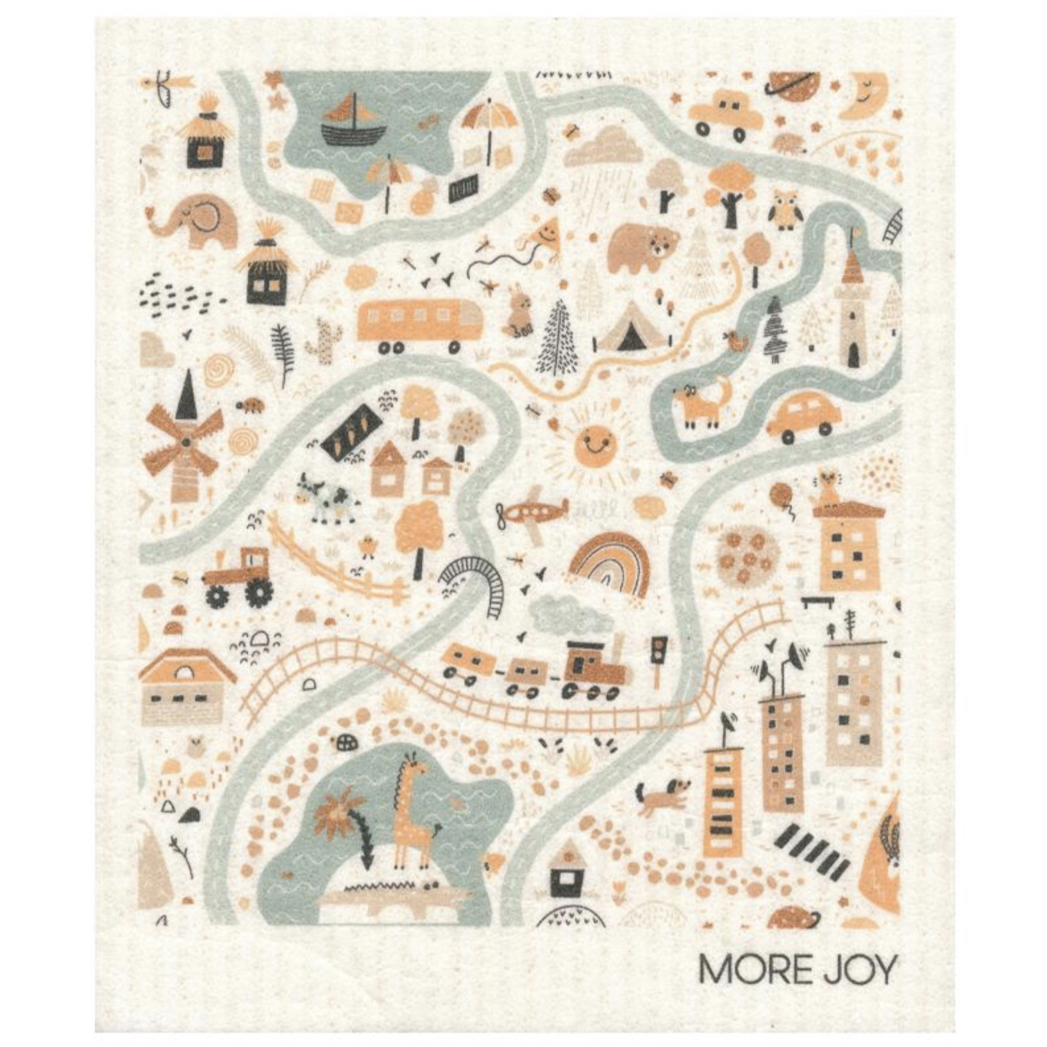 100% Biodegradable Dishcloth, City of Children (8143311569183)