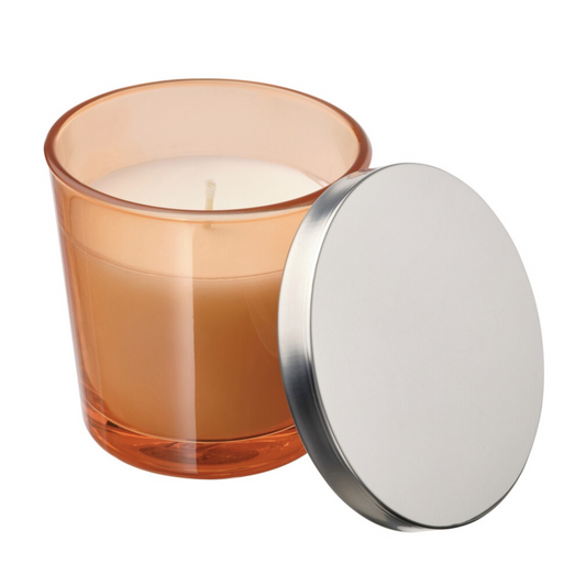 Ikea Aspskog Scented Candle in Glass with Lid, Spiced Pumpkin/Orange, 25h (8210761711903)
