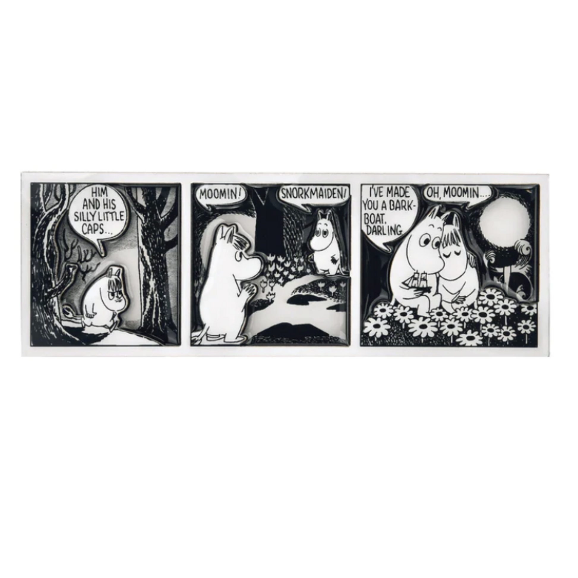 Moomin Comic Strip Magnet, Love (8355975430431)