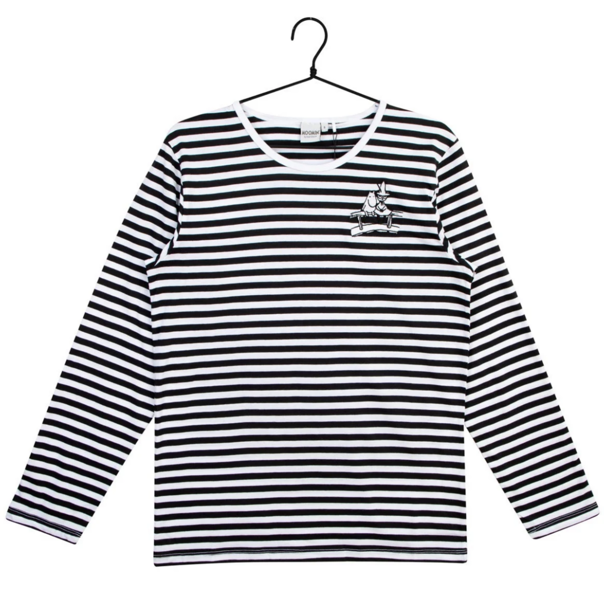 Moomin Kuisma Bridge Shirt, Black-White (8362691166495)