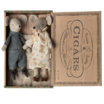 Maileg Grandma & Grandpa Mice in Cigarbox PRE-ORDER eta Dec 23 (8525550846239)