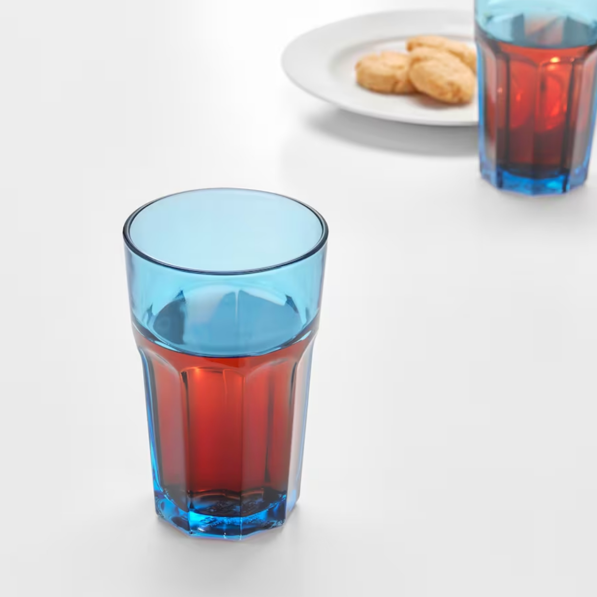 IKEA Pokal Drinking Glass 35cl, Blue (6577832984641)