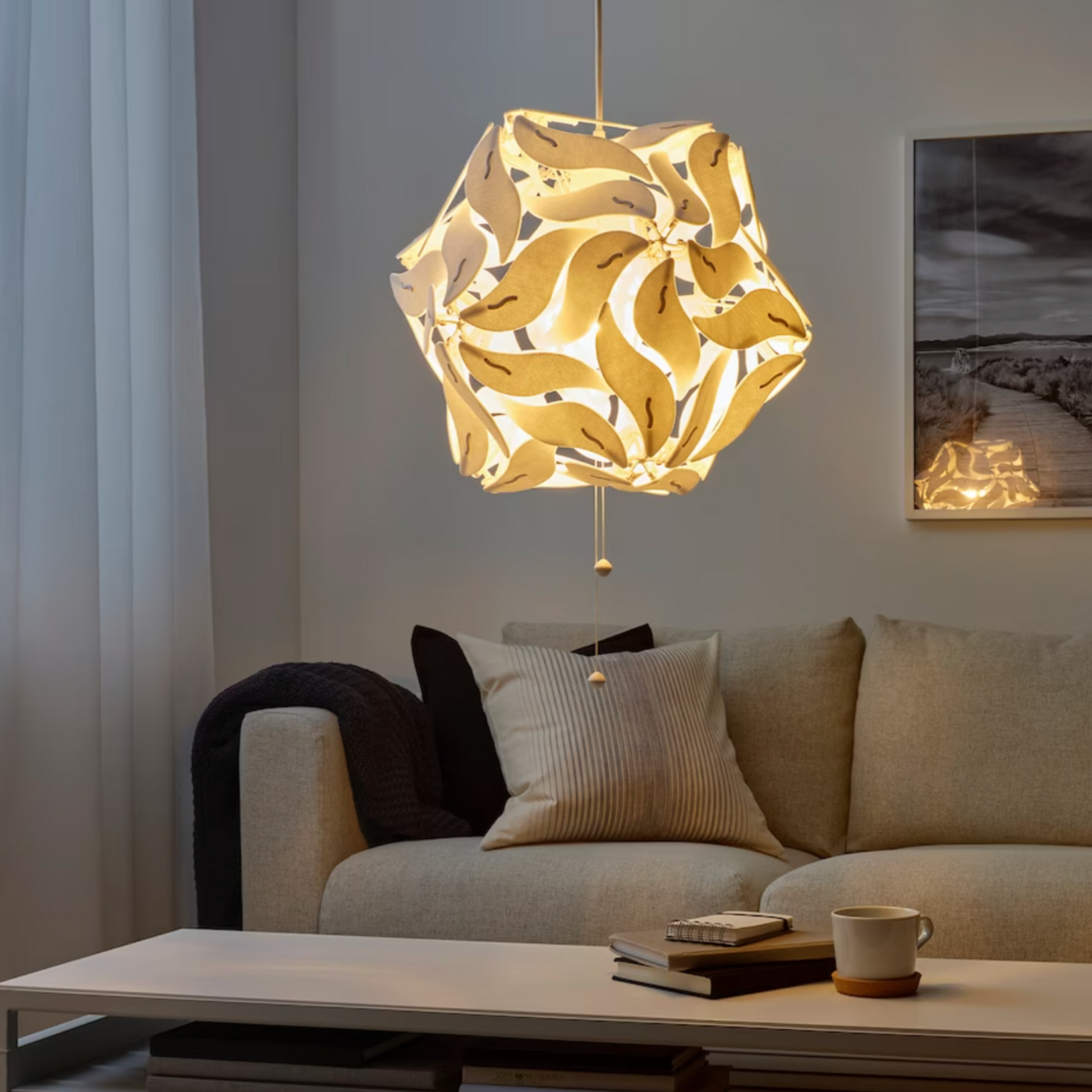 Ikea NYMO Lamp Shade Perforated White / Brass 13 New
