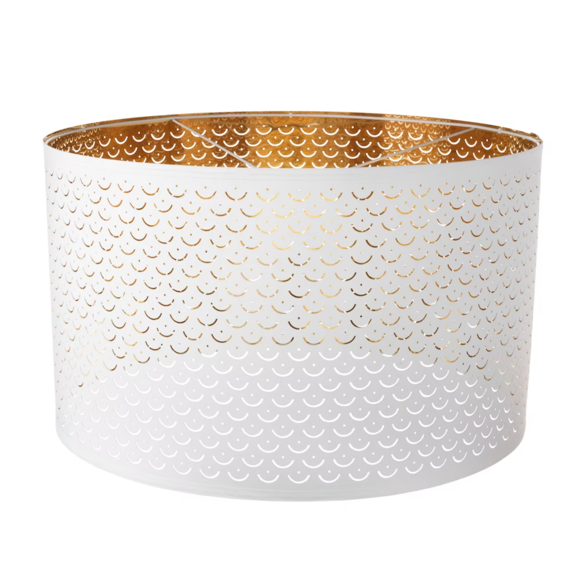 IKEA Nymö Ceiling Light - White/Brass 59cm (6571079204929)