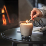 IKEA Enstaka Candle in a Glass 50hr, Bonfire (6852493639745)