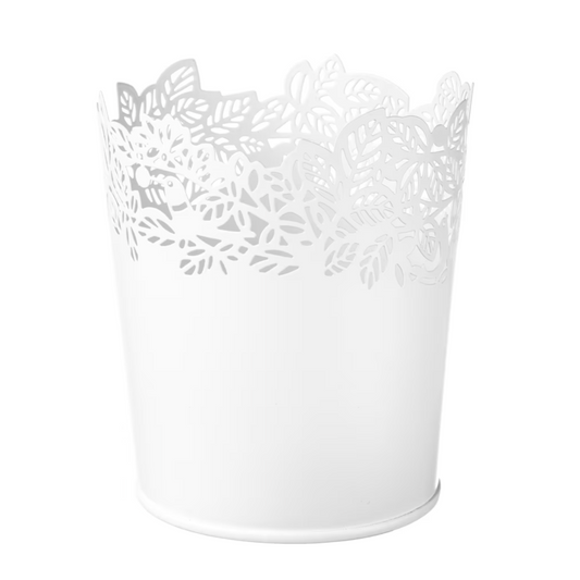 Ikea Samverka Plant Pot, 9cm, White (4308407582785)