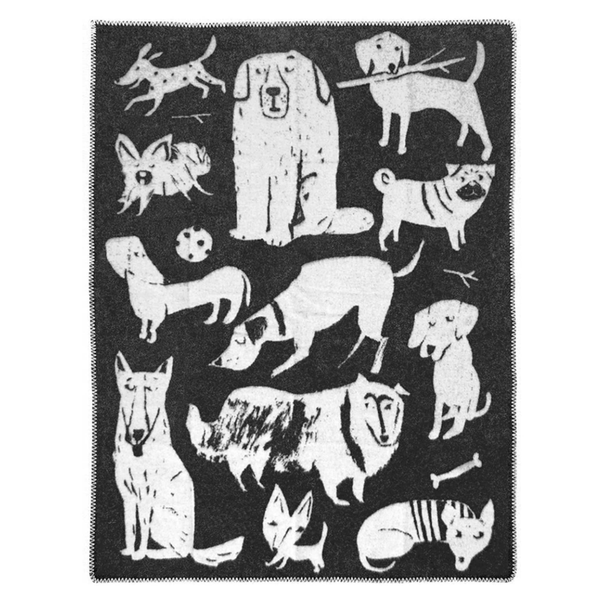 Dog Park Koirapuisto Wool Blanket 130x180cm (343629429)