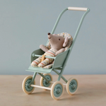 Maileg Stroller Micro, Mint (8155960967455)