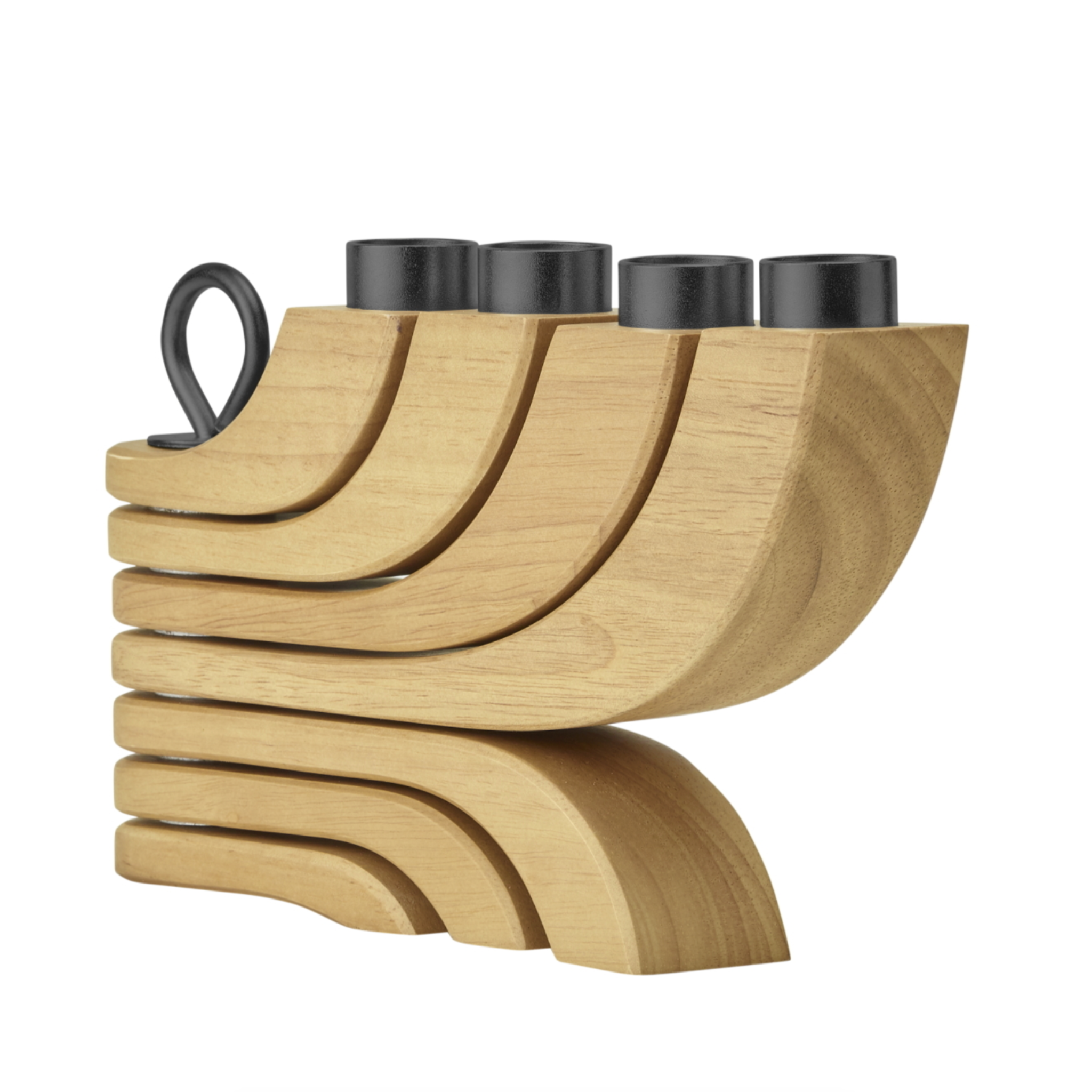 Design House Stockholm Nordic Light 4-arms Candleholder, Wood (8158265934111)