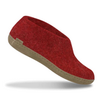 Glerups The Shoe Red - Leather Sole (6816095076417)