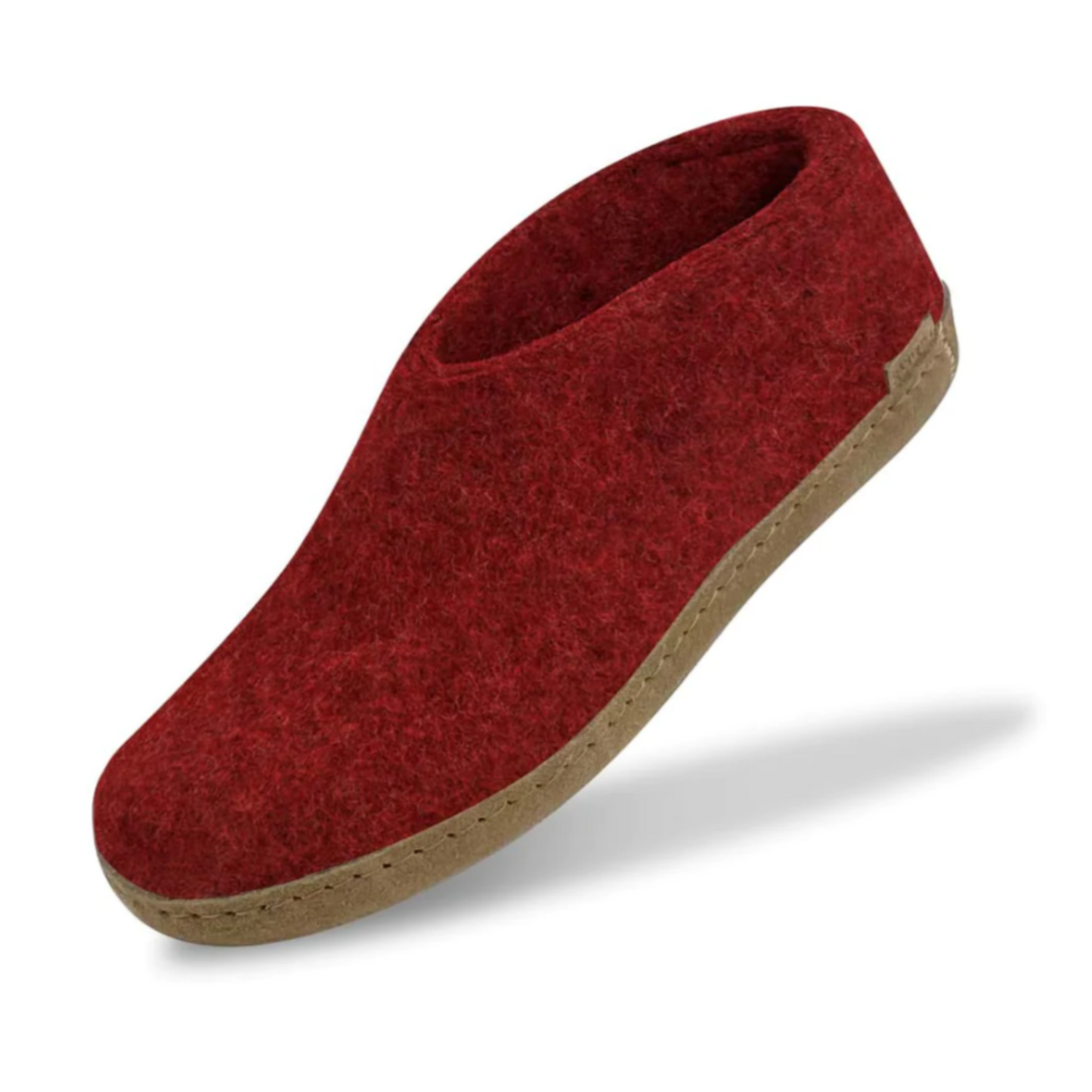 Glerups The Shoe Red - Leather Sole (6816095076417)