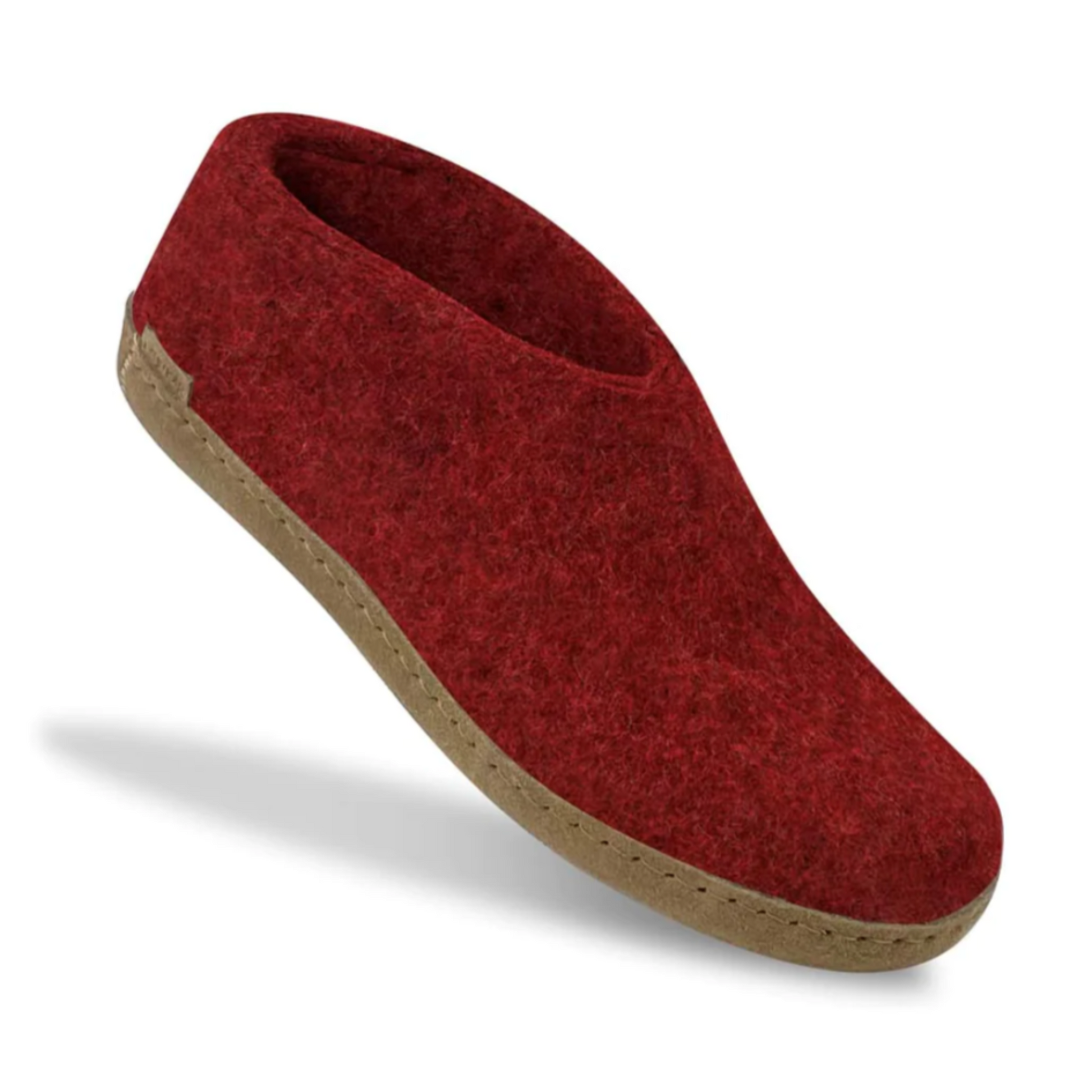 Glerups The Shoe Red - Leather Sole (6816095076417)