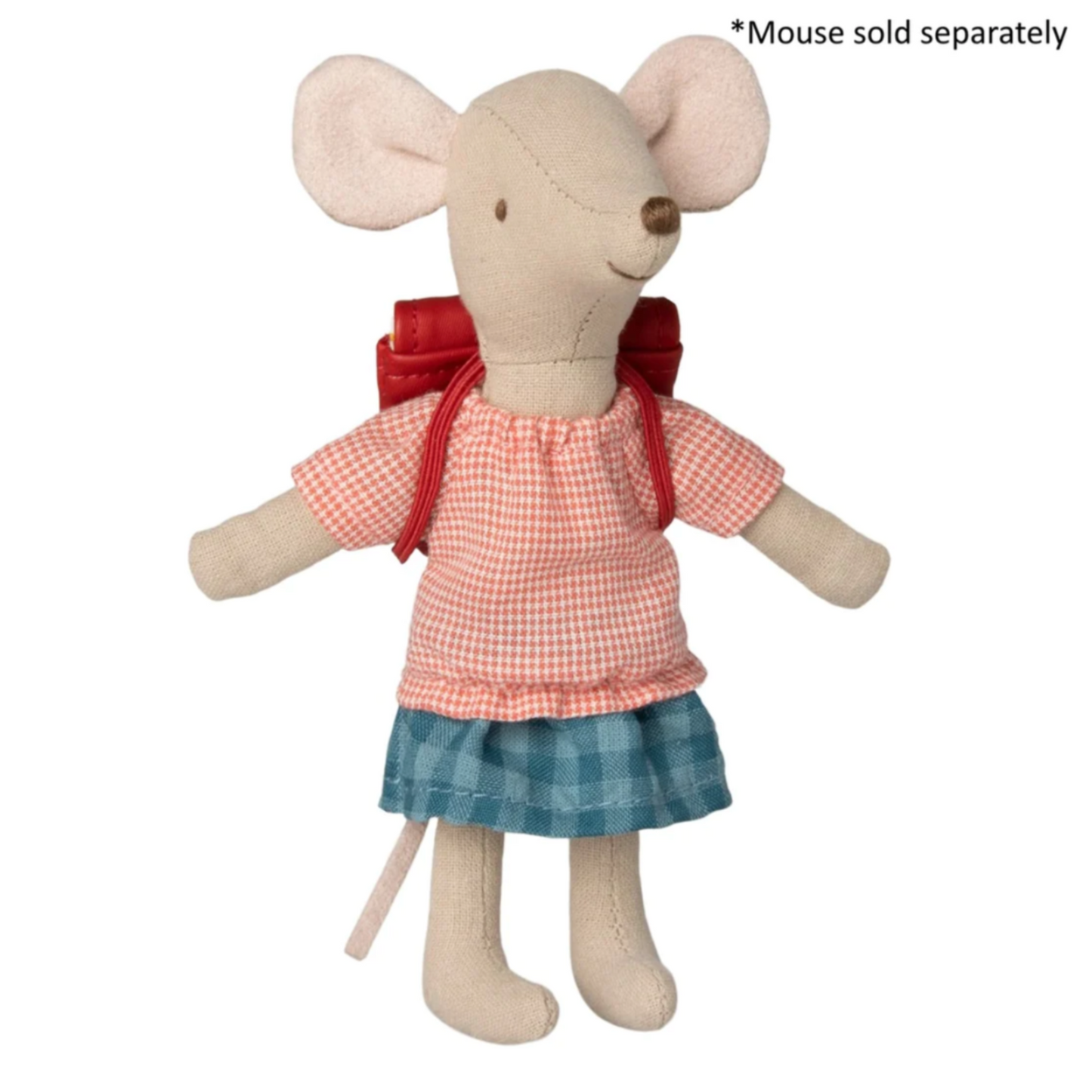 Maileg Clothes and Red Bag for Big Sister Mouse (8220895772959)