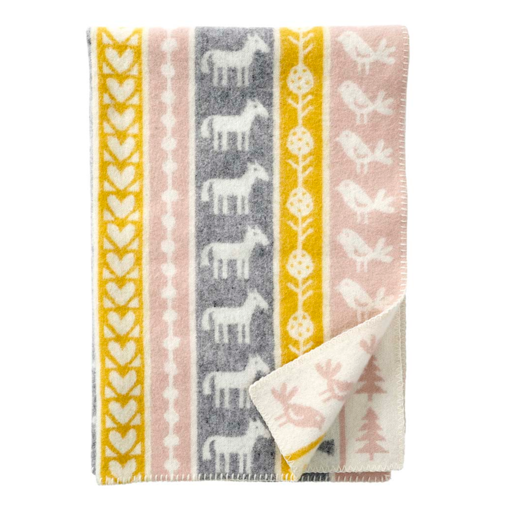 KLIPPAN Nature Wool Cot Blanket, 130x90cm (4568283807809)