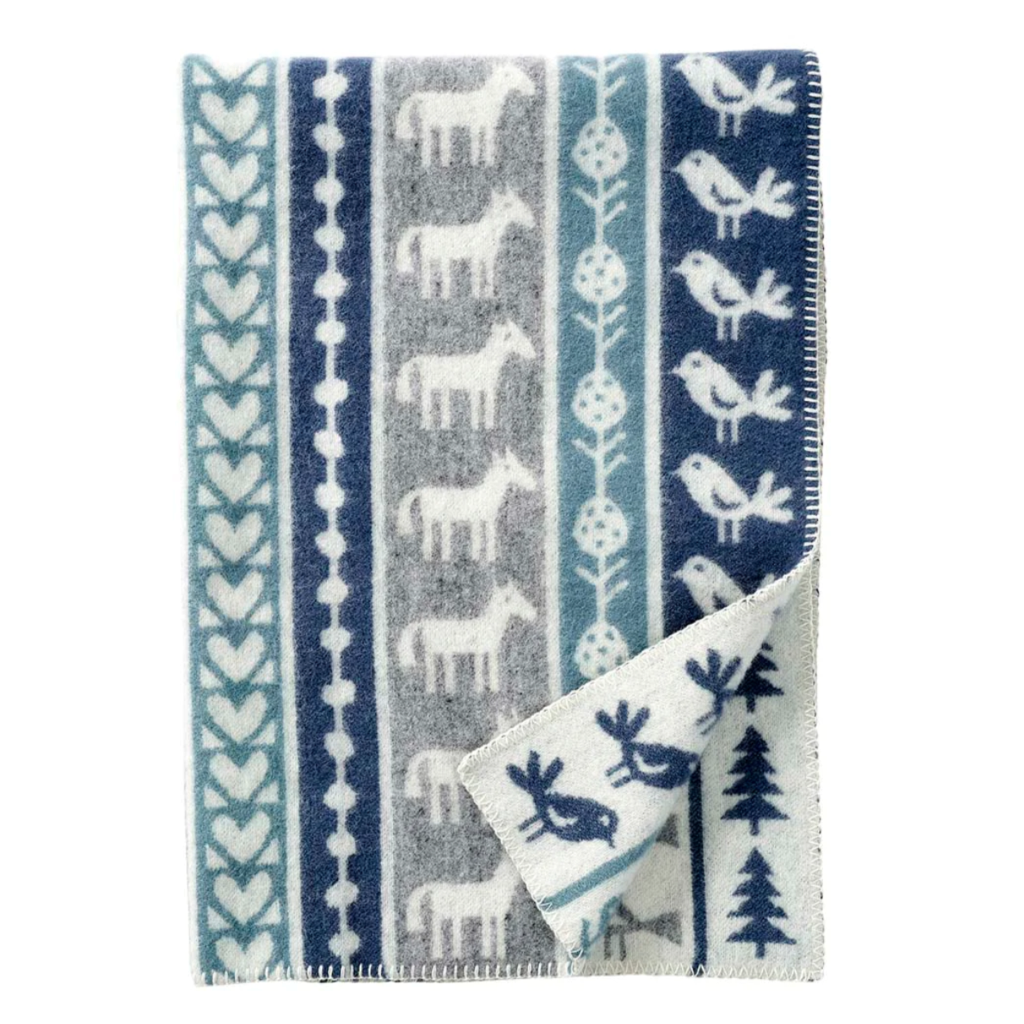 KLIPPAN Nature Wool Cot Blanket, 130x90cm (4568283807809)