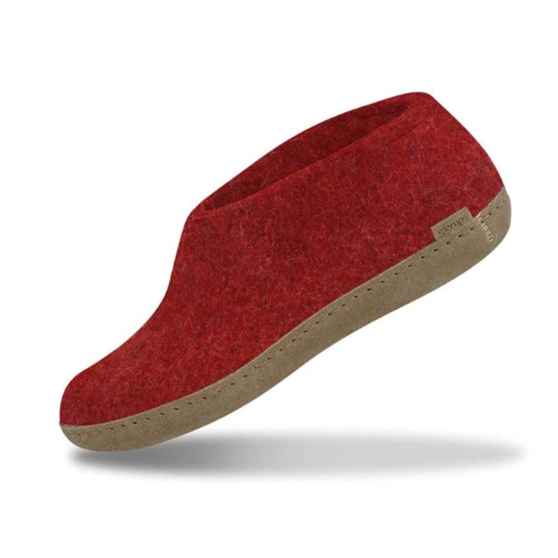 GLERUPS The Shoe Red - Leather Sole (6816095076417)