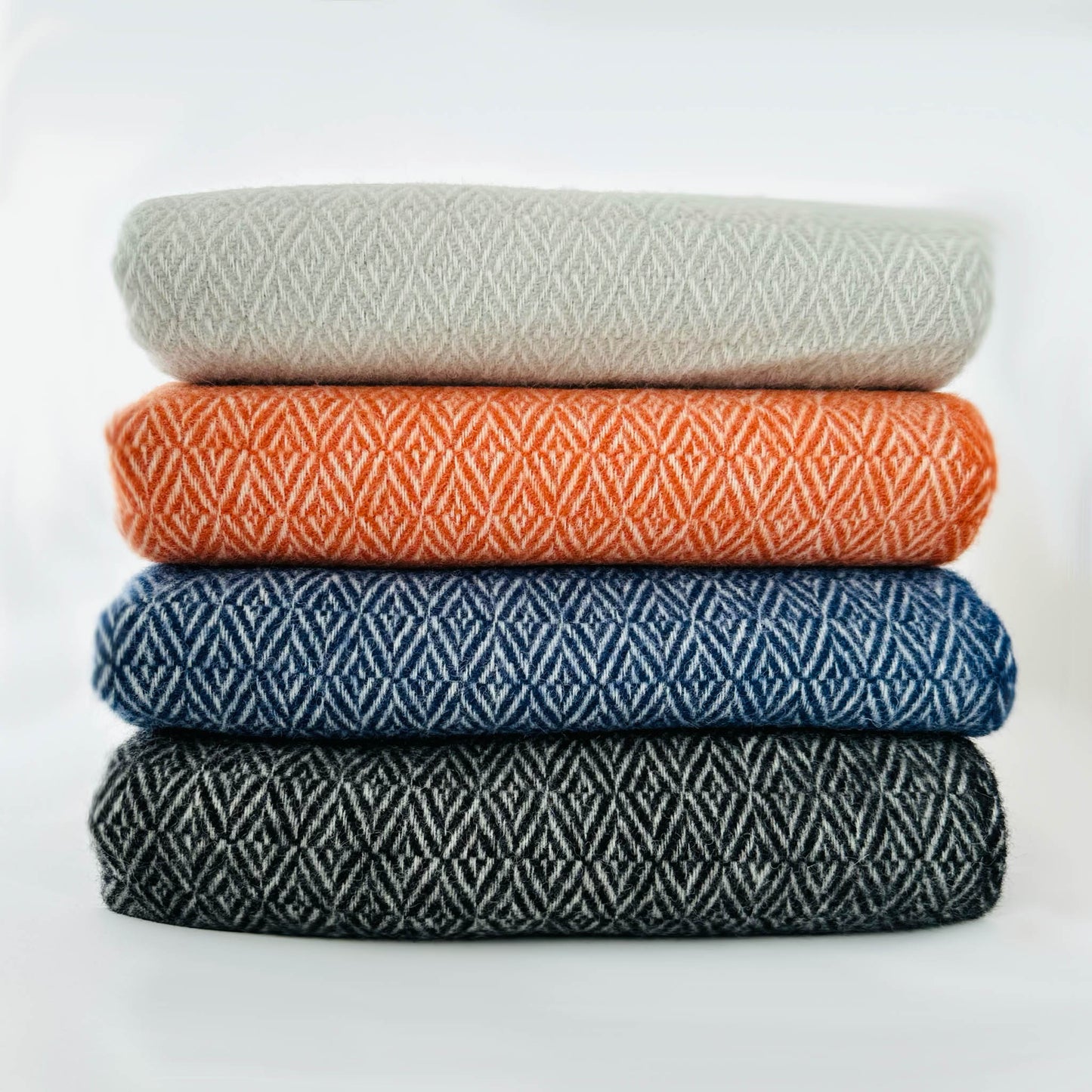 Nordic Chill Silva 100% Wool Throw 130x170cm, Frost Grey (6796500205633)