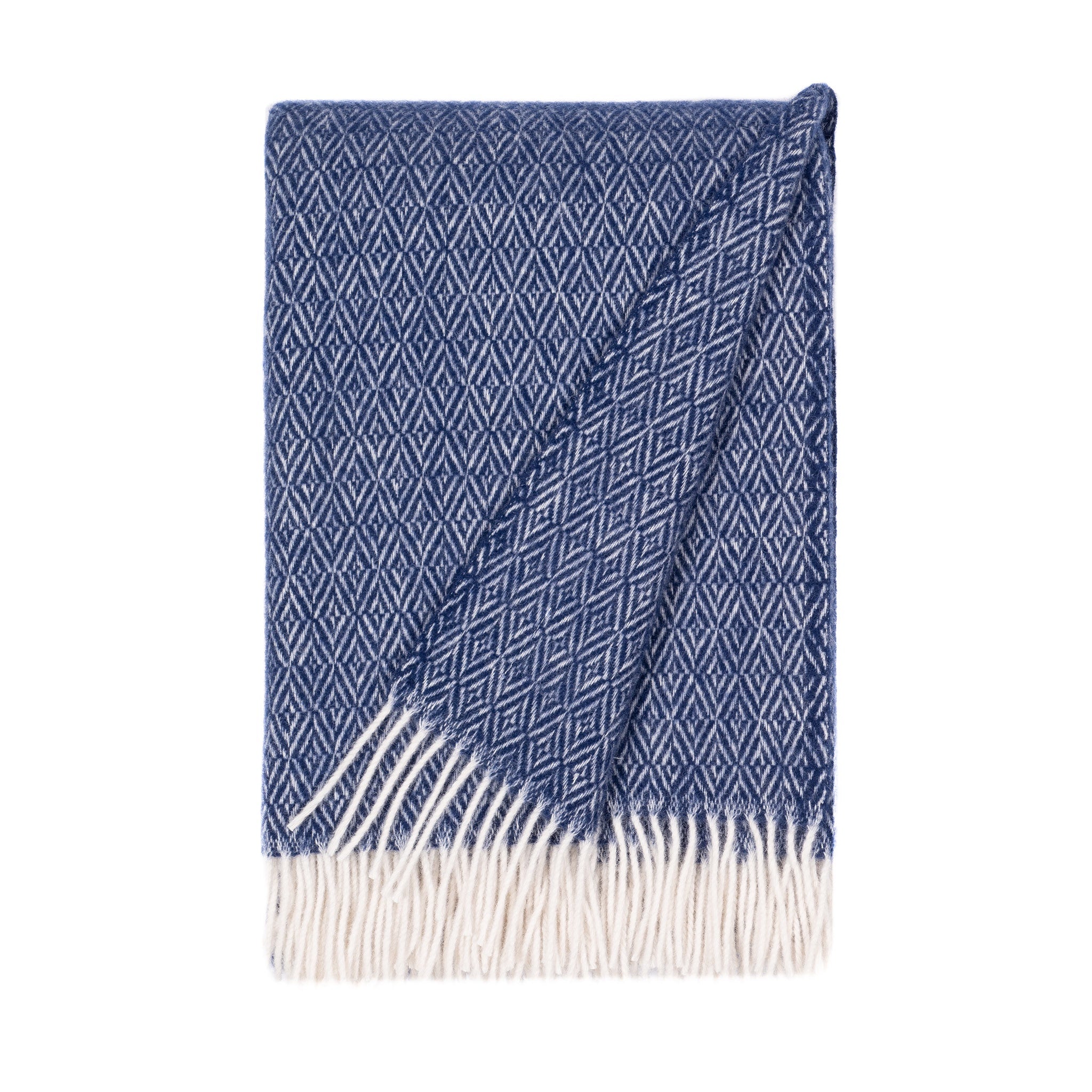 Silva 100% Wool Throw 130x200cm, Blueberry Blue (8672226672927)