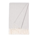 Silva 100% Wool Throw 130x200cm, Frost Grey (8672228081951)