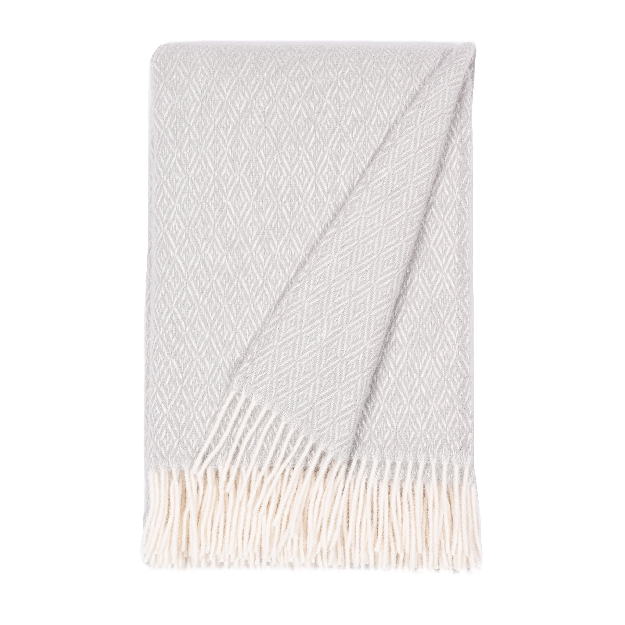 Silva 100% Wool Throw 130x200cm, Frost Grey (8672228081951)