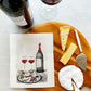 100% Biodegradable Dishcloth, Wine & Cheese (6733859422273)