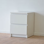 IKEA Malm 2-drawer Bedside Table, 40x48x55cm, White (3074909381)