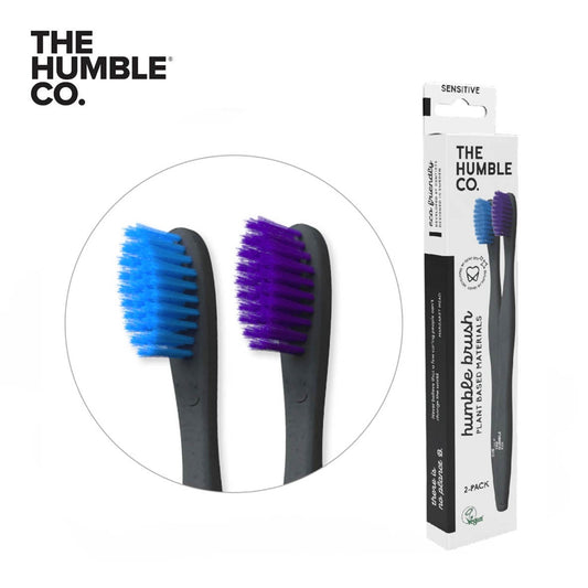 THE HUMBLE CO. Plant Based Toothbrush Adults 2-Pack, Soft (4620414353473)