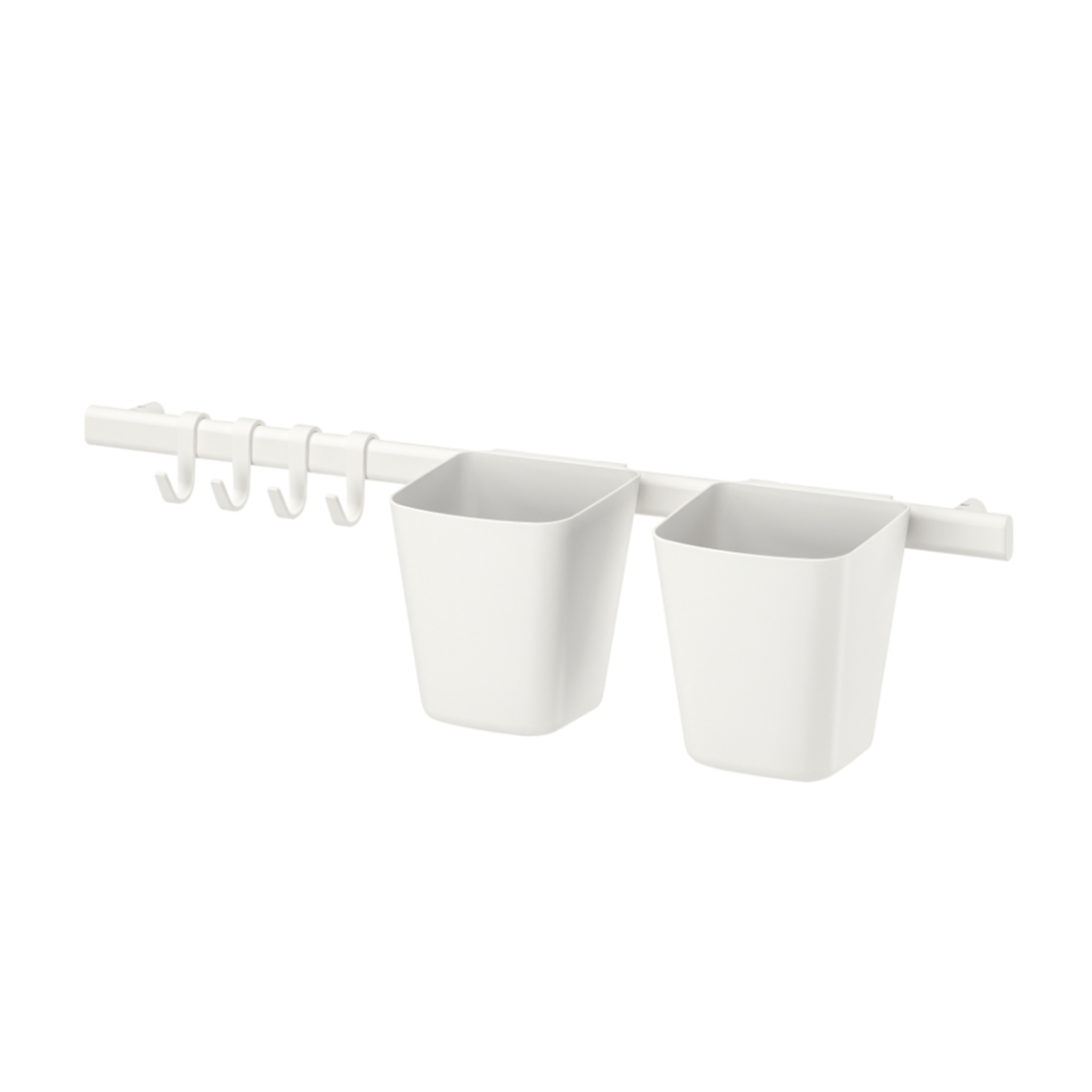 IKEA Sunnersta Combo, Rail / 2x Container / 4x Hook (6538748461121)