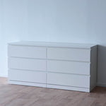 IKEA Malm 6-Drawer Lowboy Chest, 160x48x78cm, White (4369698914369)
