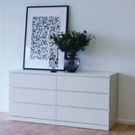 IKEA Malm 6-Drawer Lowboy Chest, 160x48x78cm, White (4369698914369)