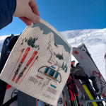 100% Biodegradable Dishcloth, Ski Slope (6578581569601)