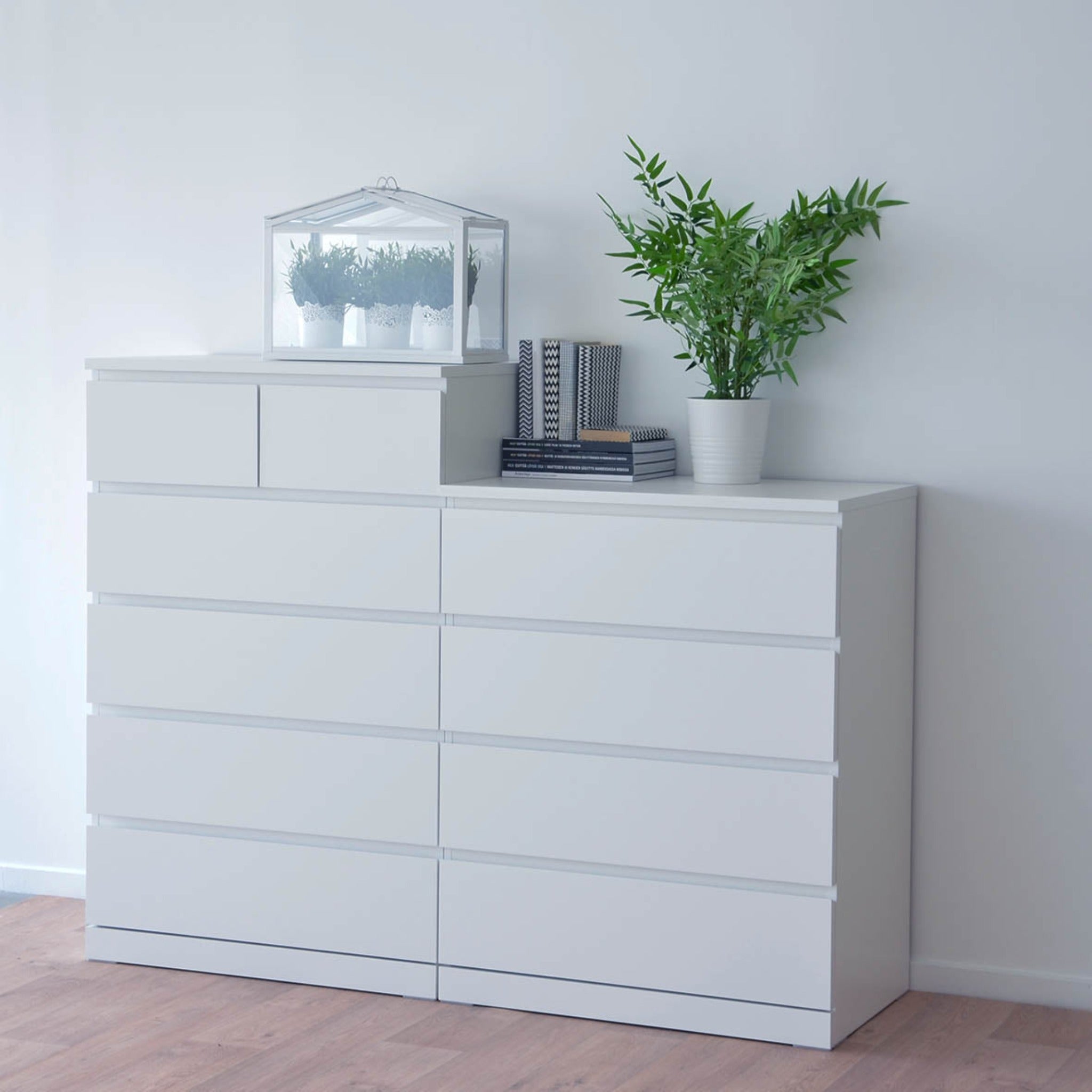 IKEA Malm 4 Drawer Chest, 80x48x100cm, White (4387266756673)