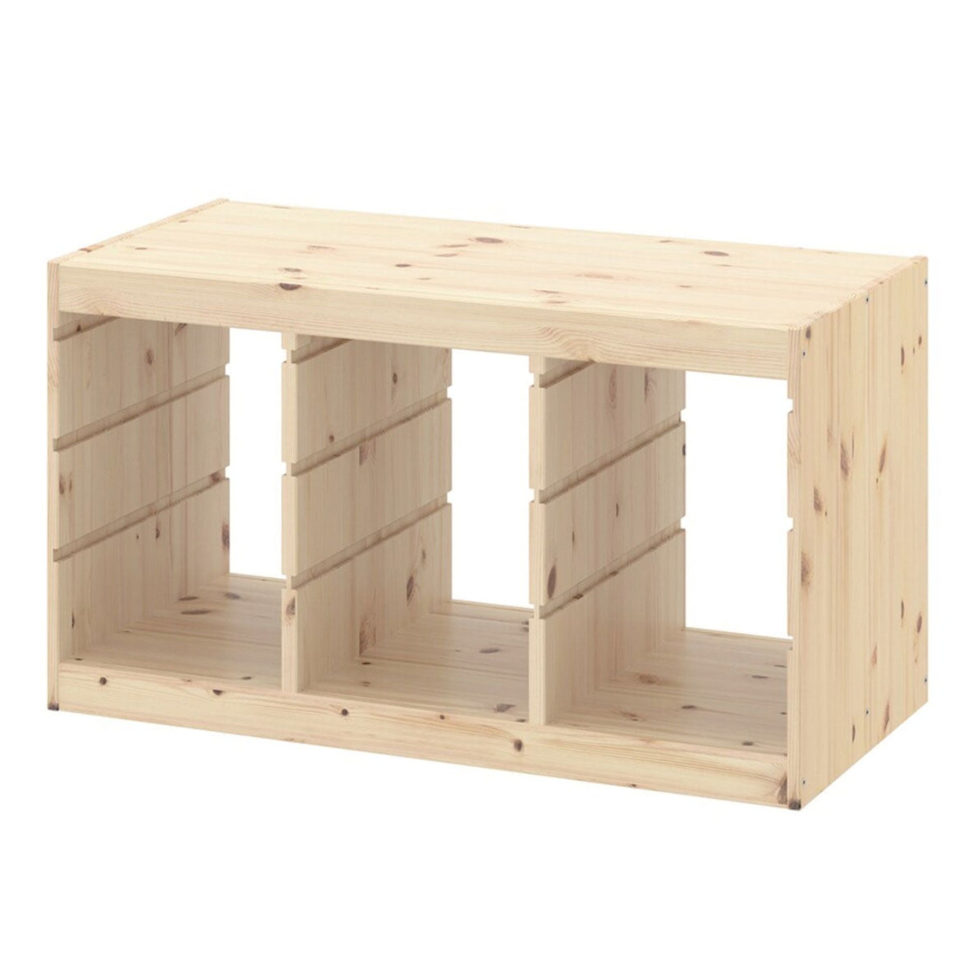 Ikea Trofast Storage Unit, 99x44x56cm, White Stained Pine – Nordic